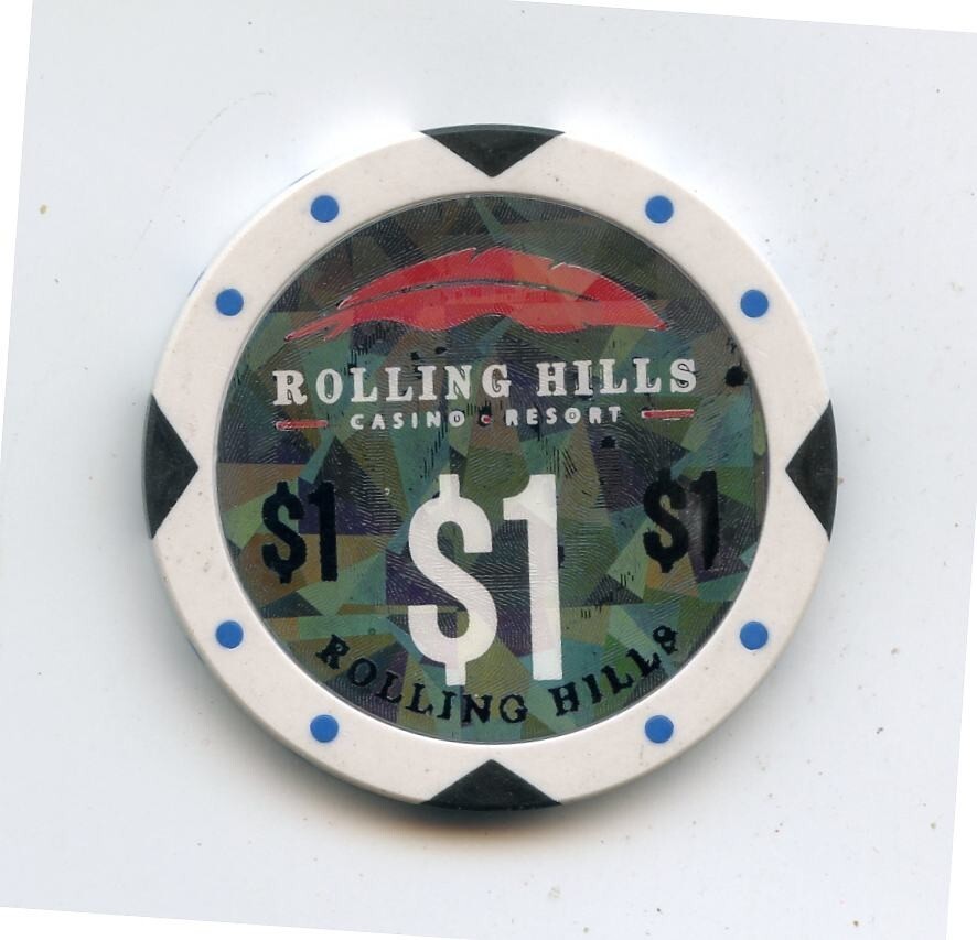 1.00 Chip from the Rolling Hills Casino Corning California 4 Black eBay