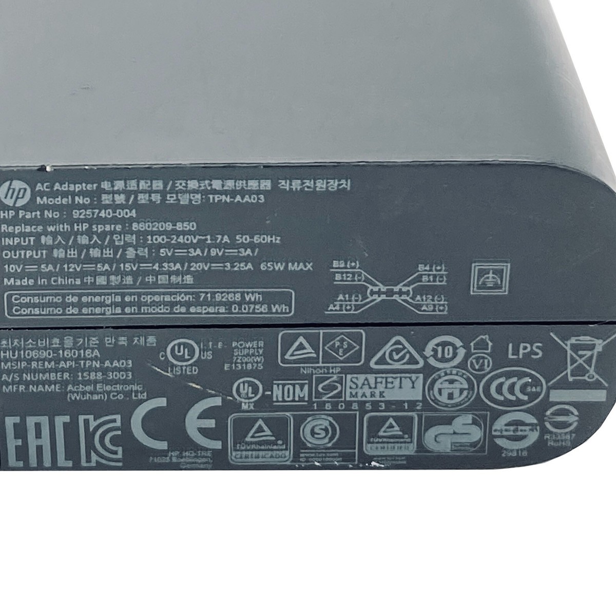 Genuine HP USB Type-C AC Adapter Charger for Elite x2 1012 G1 G2