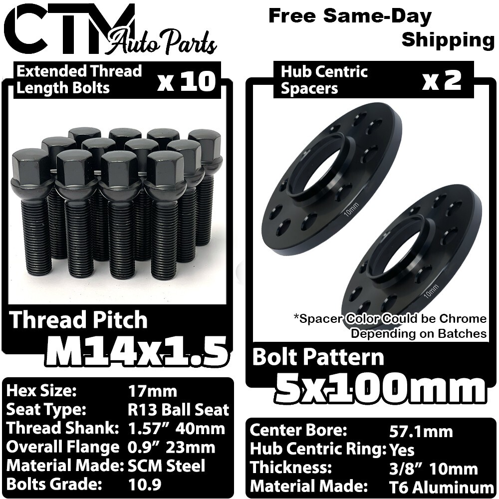 Großhandelswaren Alloy Wheel Spacers 5 x 2 Vw Arteon Beetle Caddy CC