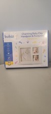 Bubzi Charming Baby Clay Handprint  Footprint Keepsake Kit -NEW/SEALED w/ frame