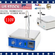 10000ML Magnetic Stirrer W/ Heating Plate Hotplate Digital Mixer Stir Bar Lab