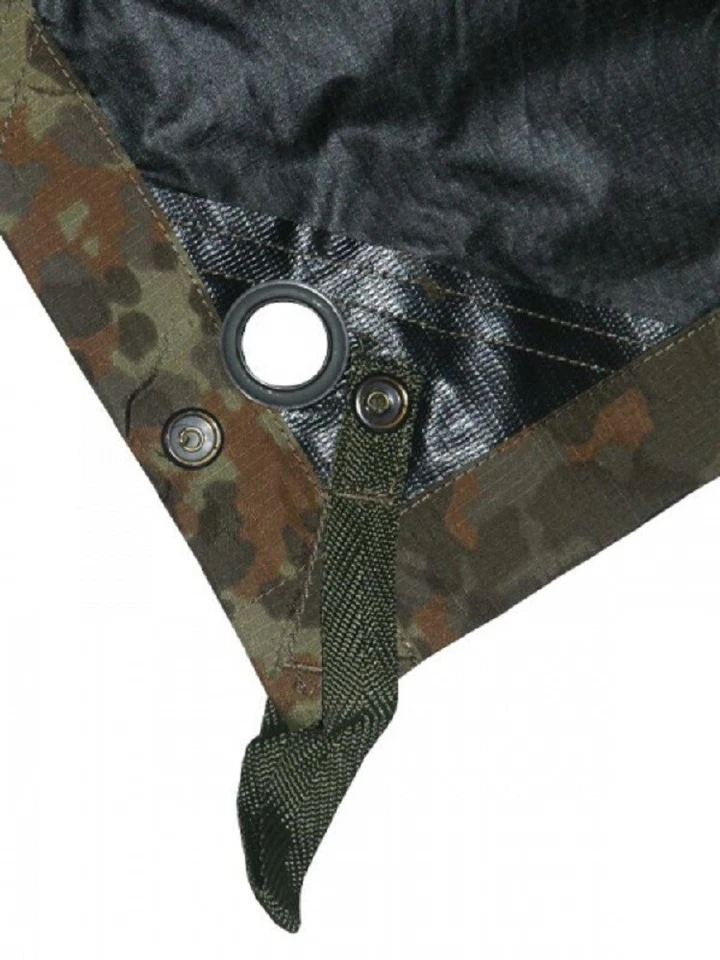 TacGear Bundeswehr Camouflage Tarp Flecktarn Biwak Mehrzweckplane Tarnplane camo - Bild 2 von 4