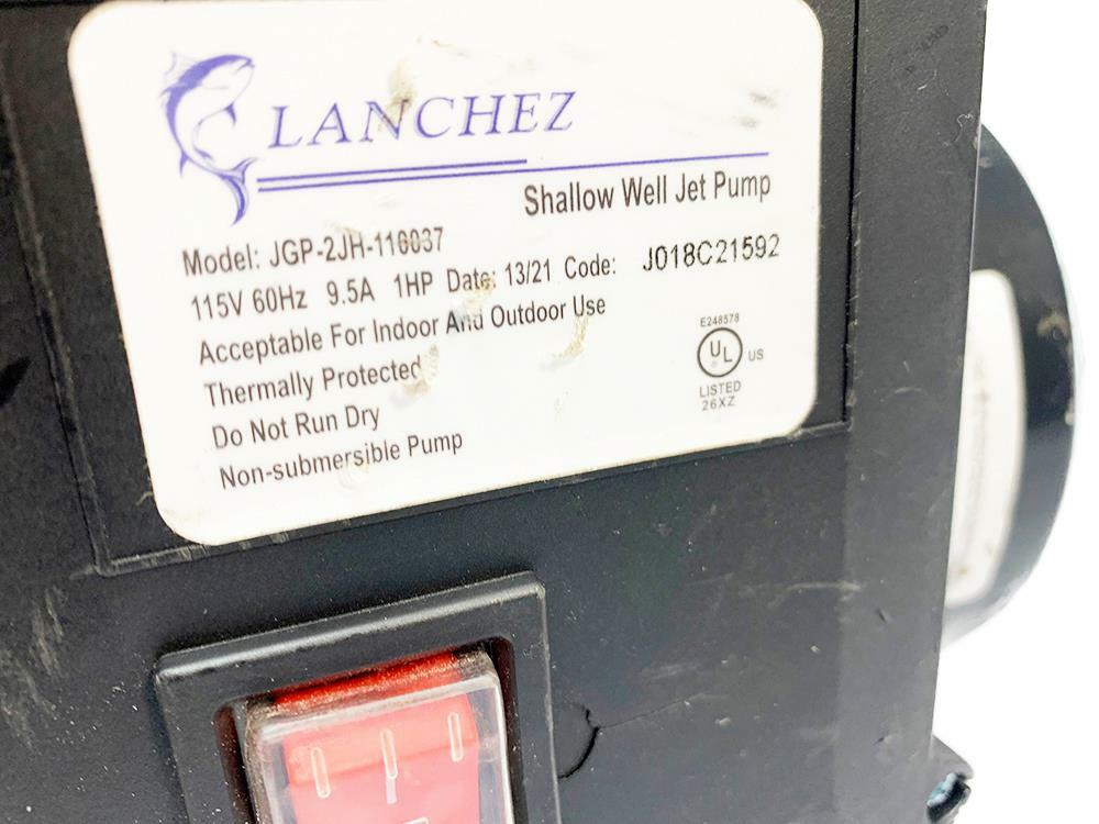 Lanchez JGP2JH110037 1HP Shallow Well Garden Jet Pump FREE FAST SHIP