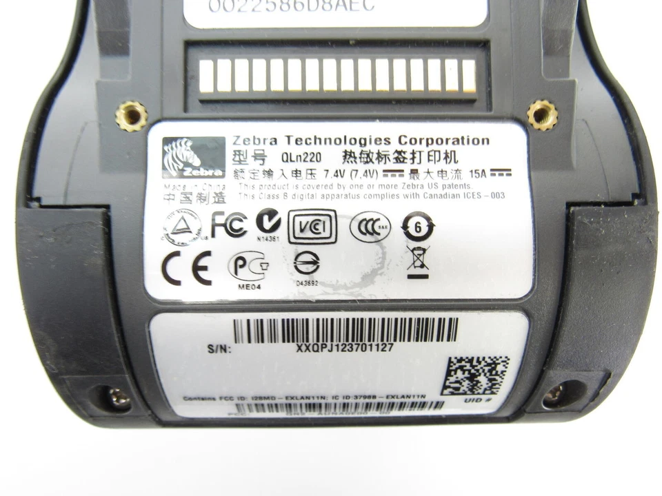 Zebra QLn220 Wireless Thermal Barcode Printer QH2-AUNA0E00-00 (No Battery) - Image 4 of 4
