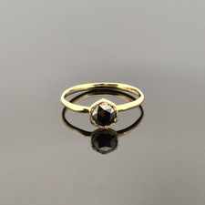 Classic 18k Yellow Gold .50 ctw Onyx Ring
