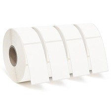 2000 Dissolvable Food Labels, 1 x 2 Inch Blank White Dissolvable Canning Labe...