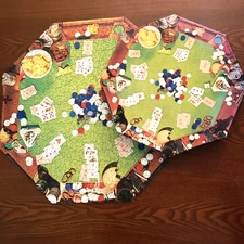 VTG 1973 Springbok Poker Party Octagon Puzzle 500+ Pc Complete PZL8040 Missing 1