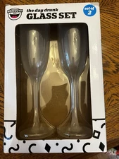 New In Box Set Of 4 Oz Mimosa Glasses By Big Mouth - Perfect Brunch Gift