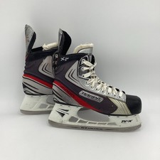BAUER Vapor X 2.0 Ice Hockey Skates MENS 7D US 8.5 Skating Black Red Lace Up