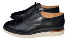 Allen Edmonds Mens Carson 7394 Black Leather Slip On Hybrid Oxfords Size 9