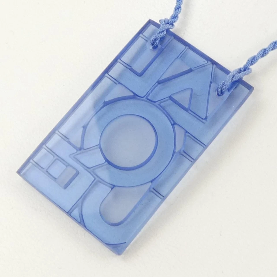 LALIQUE Necklace Pendant Crystal Fashion Accessory Elegant Blue F026 - Image 3 of 4