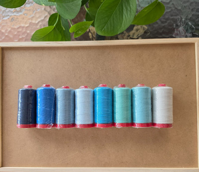 Aurifil 12wt Lana Wool Thread Set - Coastal Calm Palette - 8 Spools RM006