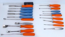 21x Aesculap Arthrex Zimmer Protek Oeka Hohlmeißel Löffel Heber OP Besteck #76