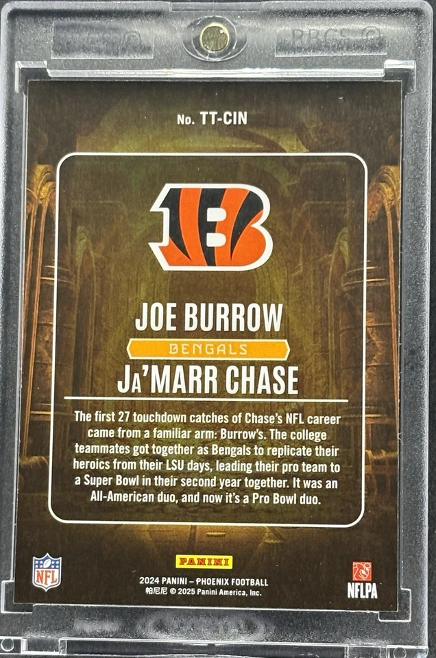 Ja’Marr Chase Joe Burrow SELTEN DUAL HYPER REFRAKTOR INVESTMENTKARTE BENGALS NEUWERTIG - Bild 2 von 2