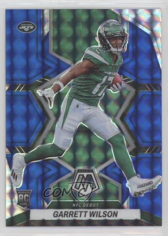 2022 Panini Mosaic NFL Debut Blue Prizm 66/99 Garrett Wilson #276 Rookie RC 12mg