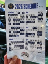 2026 MILWAUKEE BREWER SCHEDULE MAGNET (times not listed)
