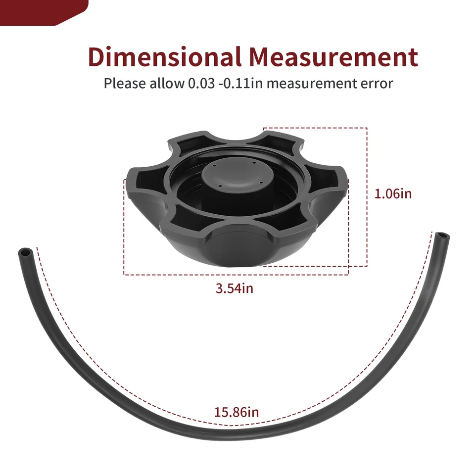 Tapa del tanque de combustible para Honda CRF150F CRF230F CRF50F CRF70F CRF80F 17620-GEL-770 Foto 2 de 4