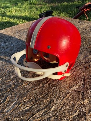 Vintage 1950s 1960s Red Football Helmet Unbranded. Great condition | eBay Vintage 1950s 1960s Red Football Helmet Unbranded. Great condition | eBay