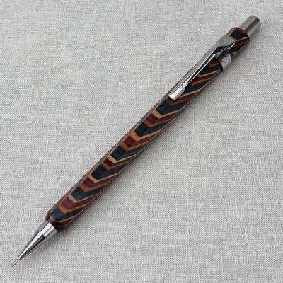 Hand Crafted Pentel P-205(0.5mm) Mechanical Pencil with Octagonal Wood Barrel