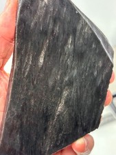 Oregon Silver sheen Obsidian Slab Lapidary Cabbing Knapping Combo ship avail