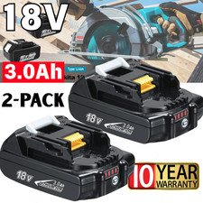 2 Pack For Makita 18V 3.0Ah LXT Lithium-Ion BL1830B BL1850B BL1860B Battery LED