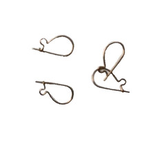 Goldtone Wire Pierced Earring Supplies 2 pr - make your own