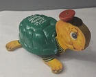 Vintage Fisher-Price No. 150 Timmy Turtle Musical Pull Toy 1950s Pull Toy