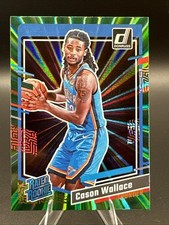 2023-24 Panini Donruss - Rated Rookie Cason Wallace Holo Green Laser (RC) OKC