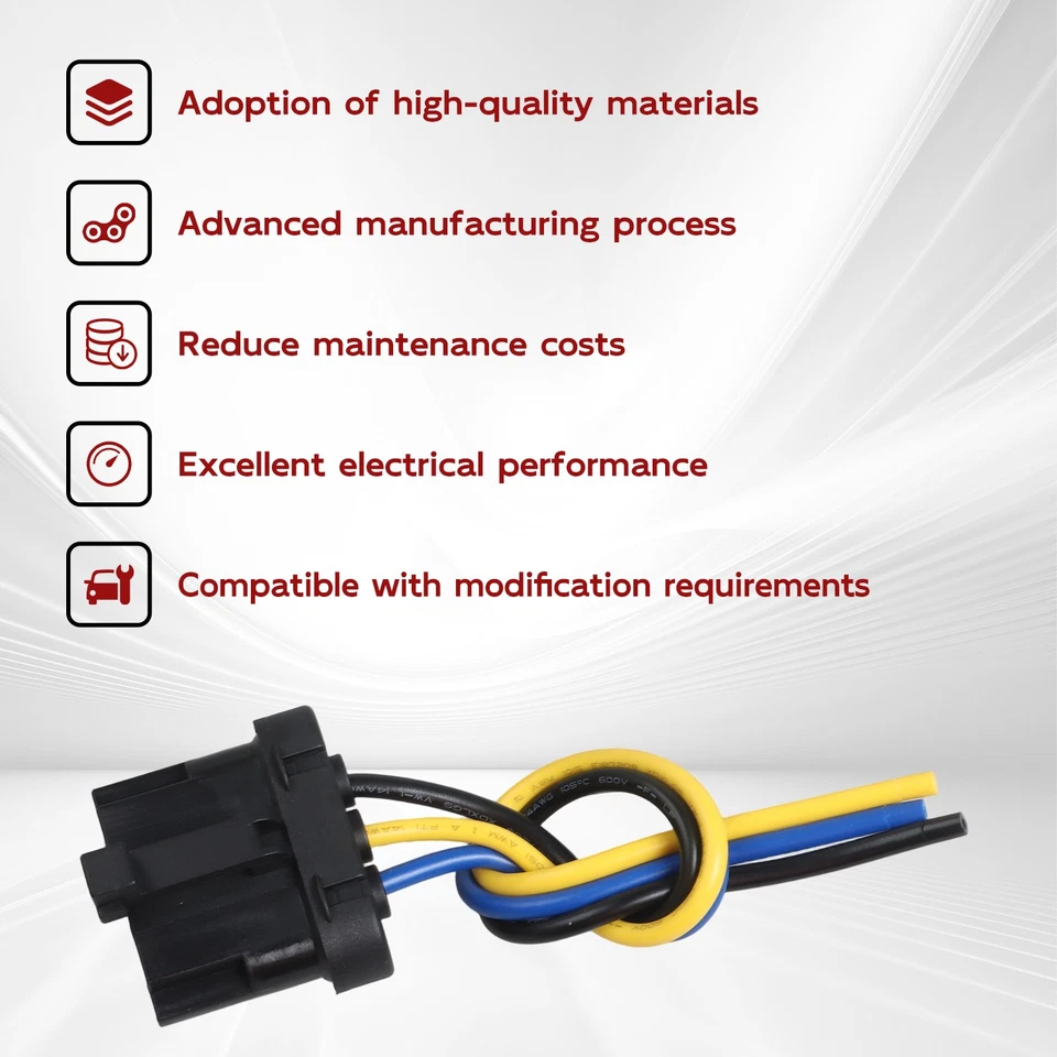 冷却风扇维修线束适合 1995 - 1996 年福特 Windstar 3.0L 3.8L V6  — 第 2/4 张图片