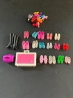 VINTAGE LOT BARBIE DOLL SHOES & ACCESSORIES SHOES, BOOTS AND LUGGAGE VERY GOOD