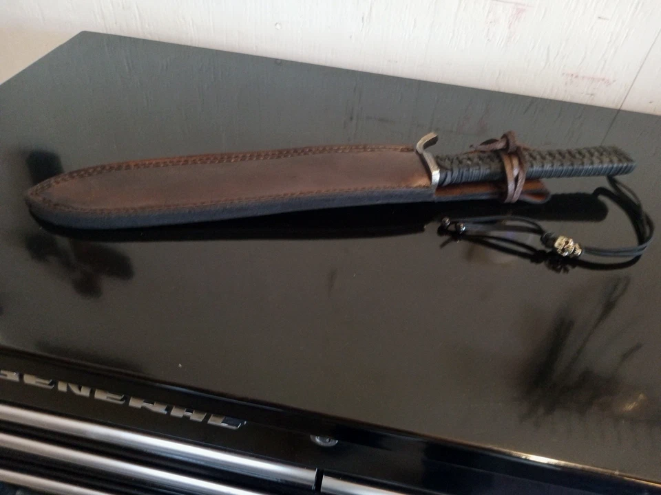 ESPADA CORTA HiddenForge/Nowicki 19,5"" ACERO 1095 forjado 12"" con Hamon. 1 de 1! Foto 4 de 4