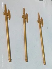 PLAYMOBIL X3 GOLDEN HALBERDS SPEARS MEDIEVAL KNIGHT MEDIEVAL KNIGHTS