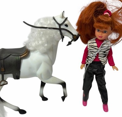 Vintage 1994 Kid Kore Katie Kelsey Sister Doll Horse Shenandoah Riding Club Red
