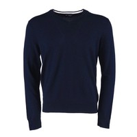 Hackett London Herren Pullover Navy Blau Kaschmirmischung V-Neck Gr. S HM702699