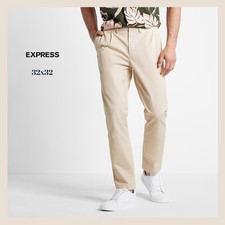 NWT - Express Men's Athletic Slim Pleated Hyper Stretch Modern Chino, 32x32 88