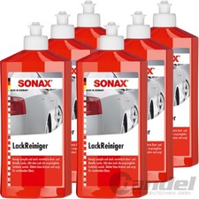 6x 500ml SONAX LACKREINIGER INTENSIV REINIGER POLITUR LACK PFLEGE