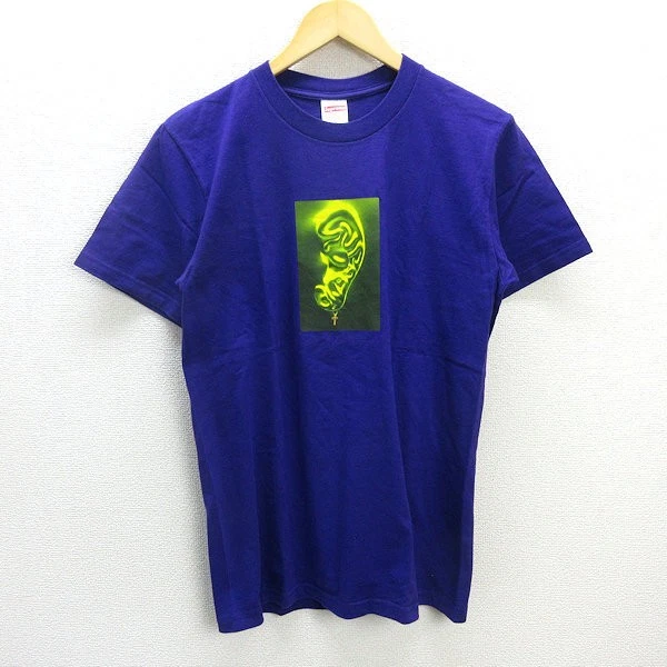 Q 2021 SS Supreme SUPREME EAR Tee Ear Print T shirt Violet S HOMMES