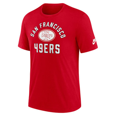 San Francisco 49ers Nike Men's Favorable Timeline Tri-Blend T-Shirt - Red - 3XL