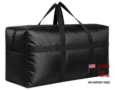 Black Extra Large Storage Duffle Bag - 130L - 35"l x 11.8"w x 19"h