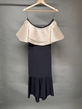 sachin and babi black and cream gown dress