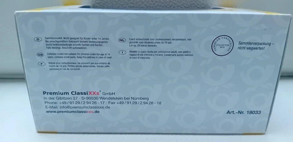 1:43 Premium ClassiXXs BMW Dixi Eil-Lieferwagen Deutsche Post red rosso - Immagine 4 di 4