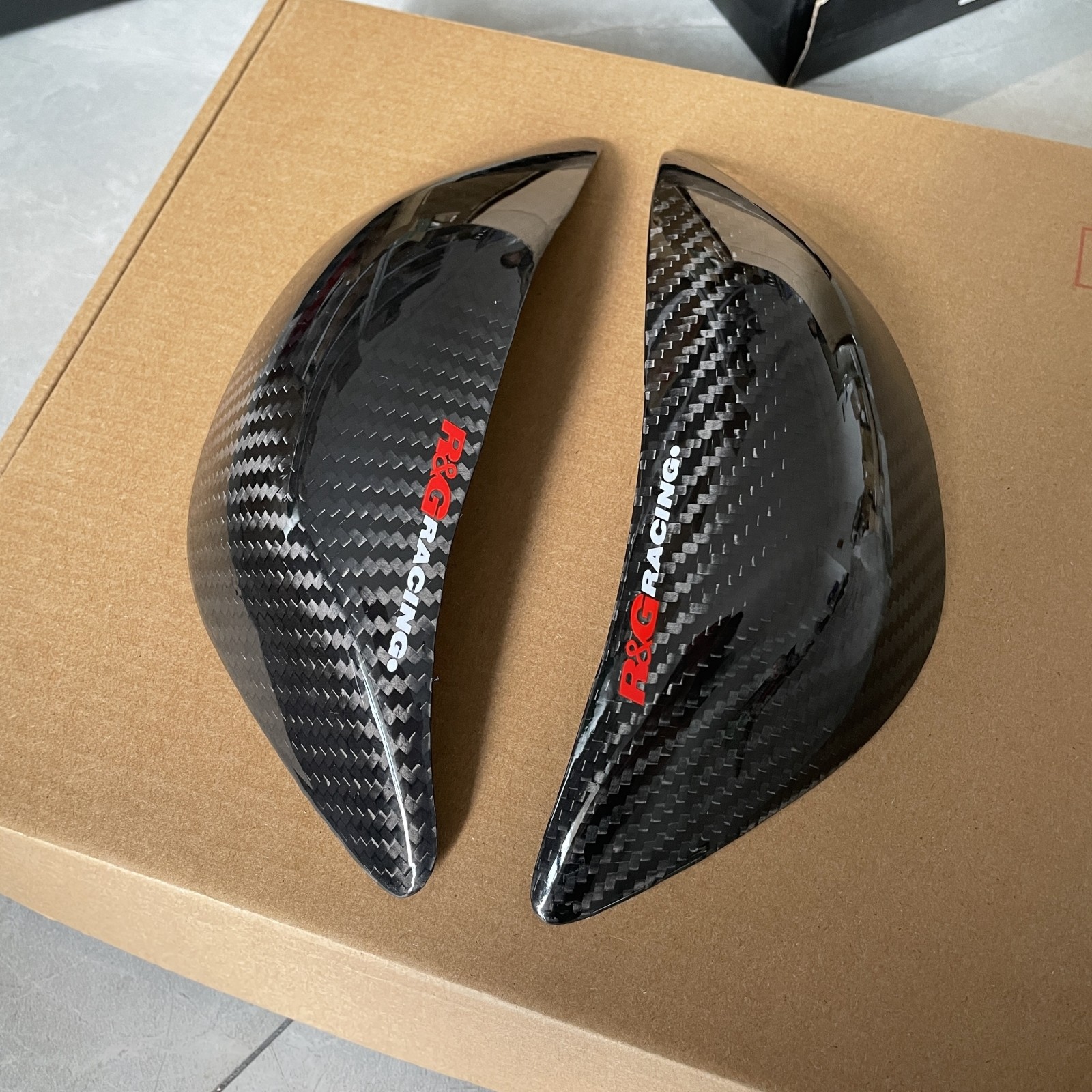 Carbon Fiber tank sliders decal cover Protect For Kawasaki ZX6R 636 2019-2024