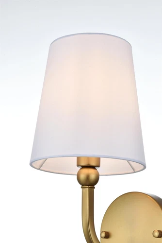 Living District Senna 6" Wall Sconce In Satin Gold - Picture 4 of 7