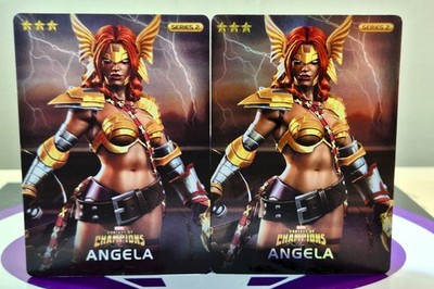 MARVEL CONTEST OF CHAMPIONS DAVE & BUSTERS ANGELA FOIL & NONFOIL