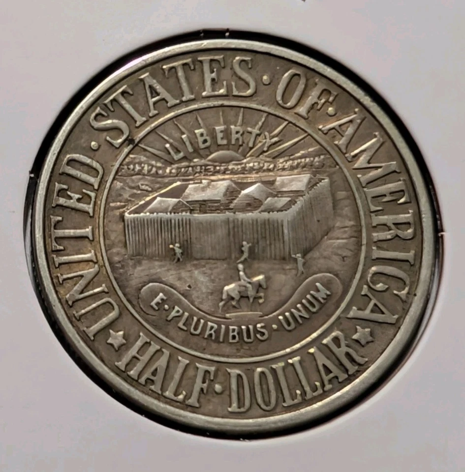 1936 York County Maine Commemorative Silver 1/2 Half Dollar  - Image 3 of 3