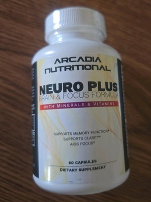 ARCADIA  NUTRITIONAL NEURO PLUS BRAIN AND FOCUS WITH MINERALS  & VITAMINS  60CAP