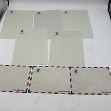 Vintage Stationary Set Has 5 Sheets Of Paper And 3 Air Mail Envelopes