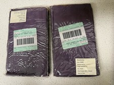 Pair Solid Purple Sheer Window Curtains Drape Panels Treatment 59  x 84" 2 Lot