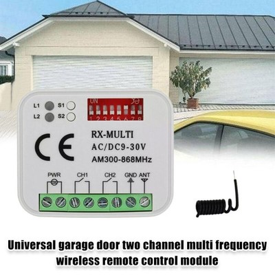 Universal garage remote control Receive multi-frequency 12-30V 300-868mhz NEW