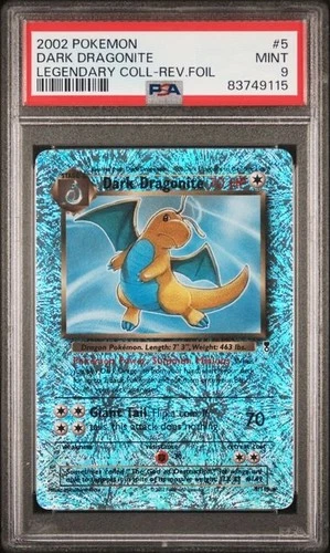 PSA 9 Dark Dragonite 2002 Legendary Reverse Foil #5 MINT Pokemon